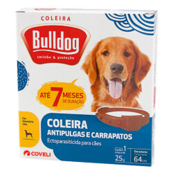 Coleira Antiparasitária Coveli Bulldog para Cães