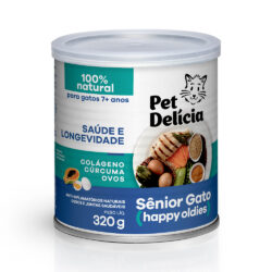 Ração Úmida Natural Pet Delícia Sênior para Gatos Idosos +7 Anos 320 g