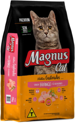 Ração Magnus Cat Frango para Gatos Adultos Castrados 20 kg