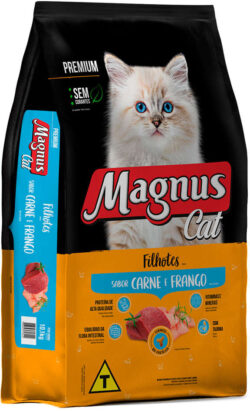 Ração Magnus Cat Carne e Frango para Gatos Filhotes 10 kg e 20 kg