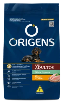 Origens Cães Adultos Porte Pequeno Sabor Frango e Cereais